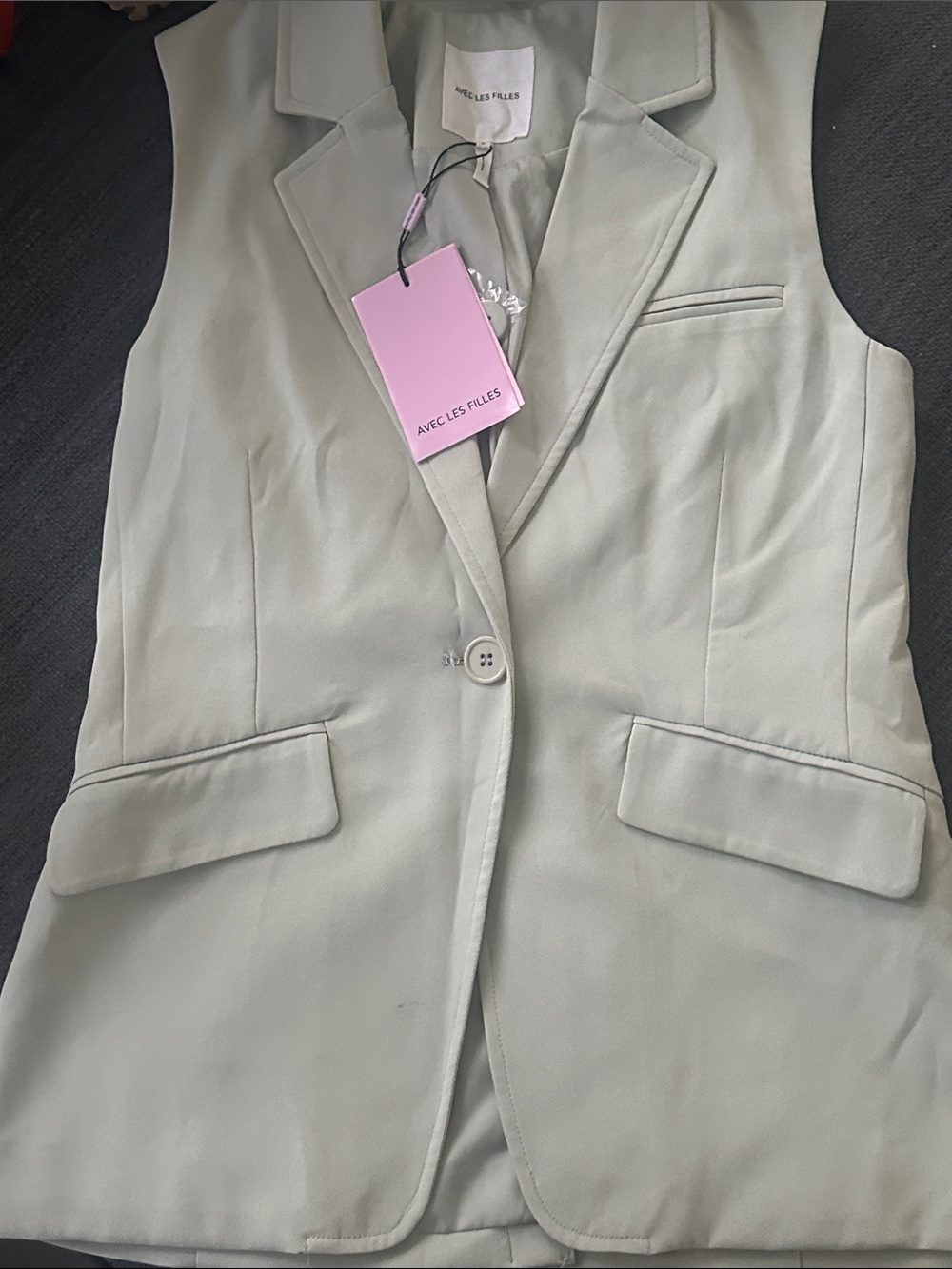 Women's sleeveless blazer vest